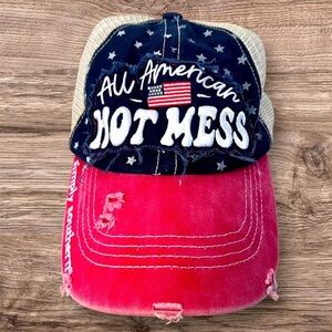 All American Cap - Red and Blue